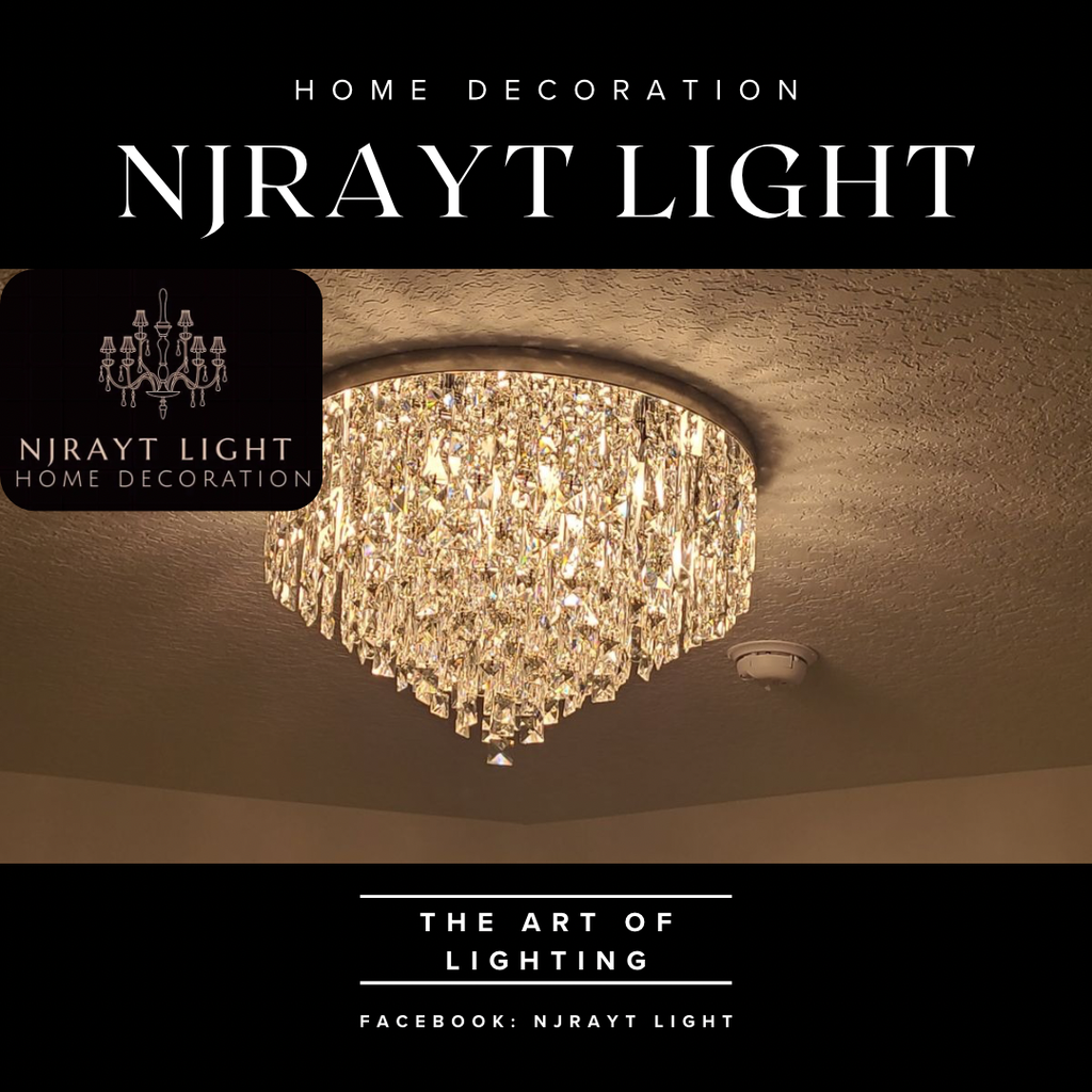 نجفة كريستال لاطش (50سم, ذهبي)