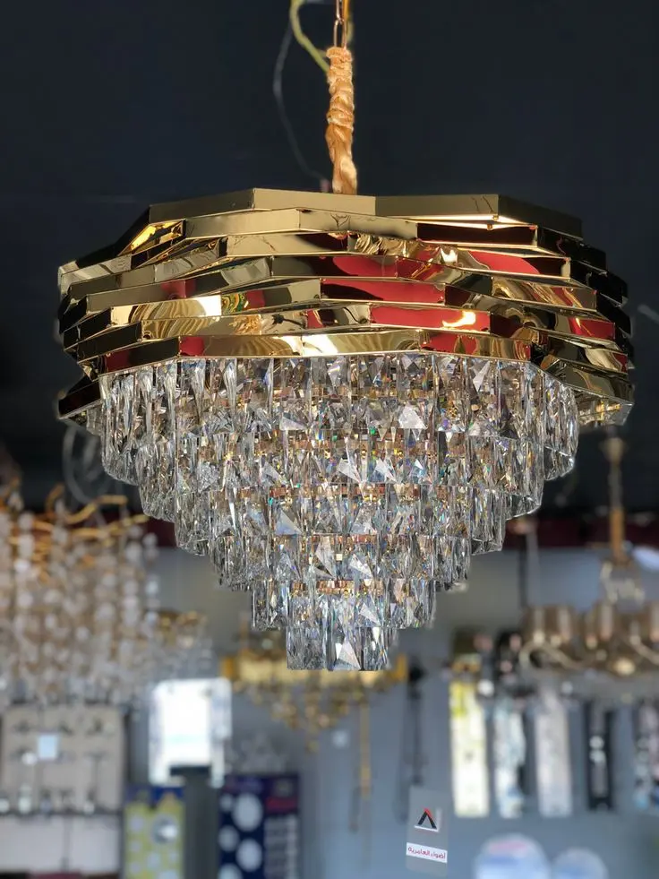 [6026/40] نجفة نجمة كريستال (40سم)